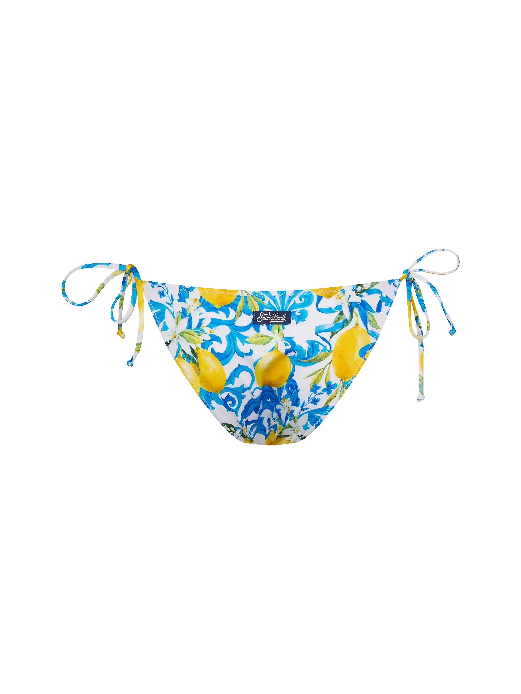 Slip de bain classique Virgo à imprimé majolique