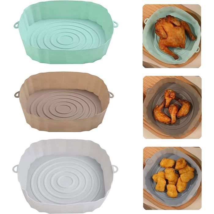Airfryeraccessoire - MARSEE - 3-delig - Siliconen - 20 cm - Hittebestendig