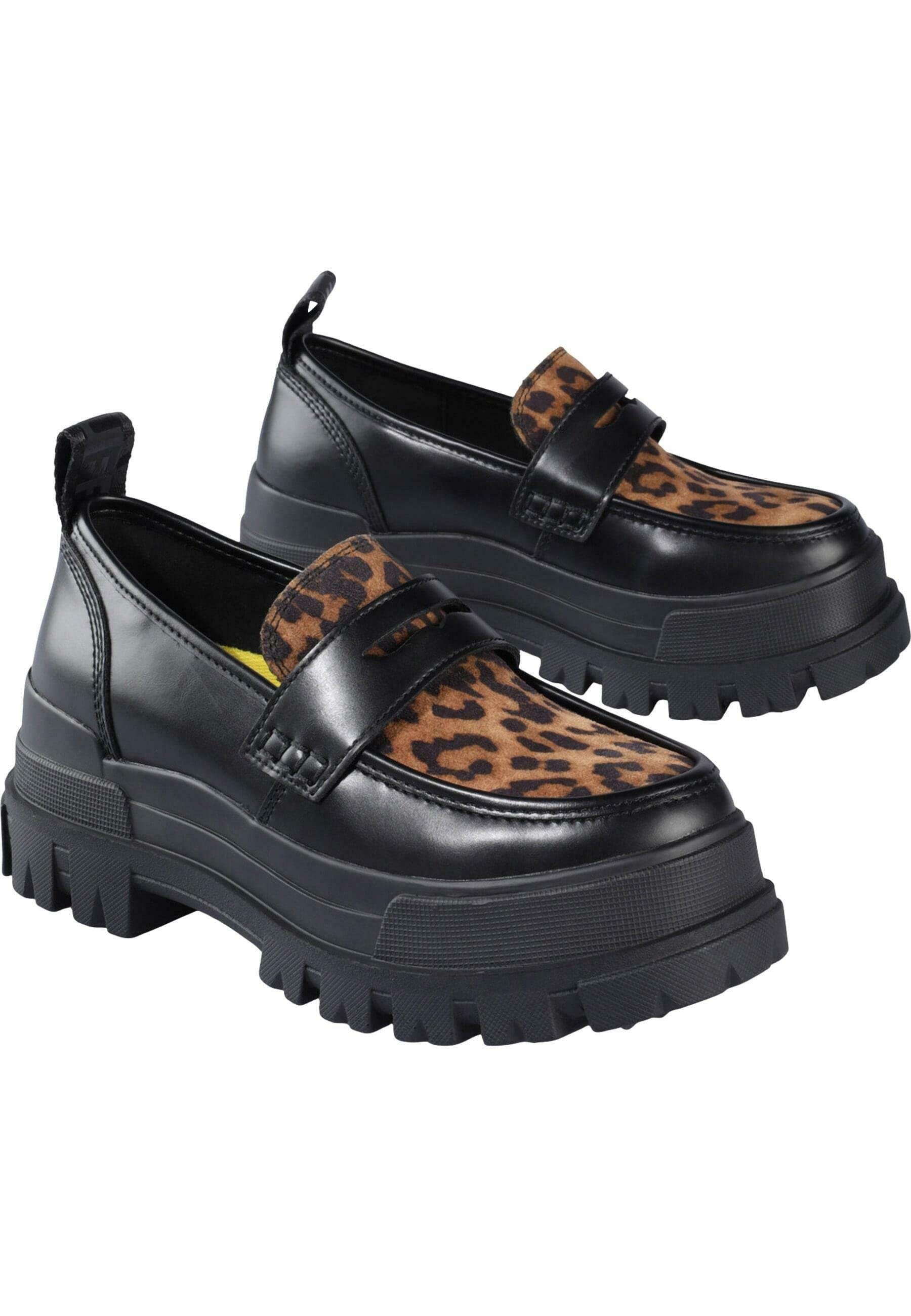 Buffalo ASPHA LOAFER - Nazouvací boty - black/brown