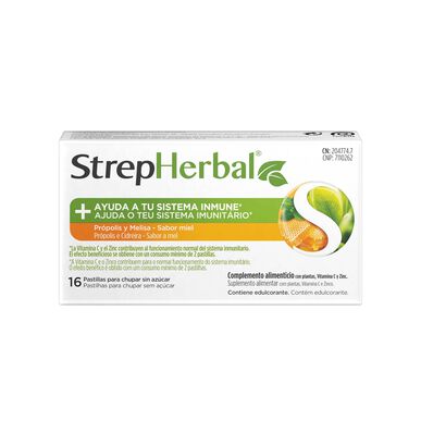 StrepHerbal Propolis & Sitronmelisse 16 tabletter