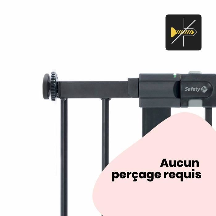Safety 1st Extension de barrière de sécurité 14 cm Métal Noir