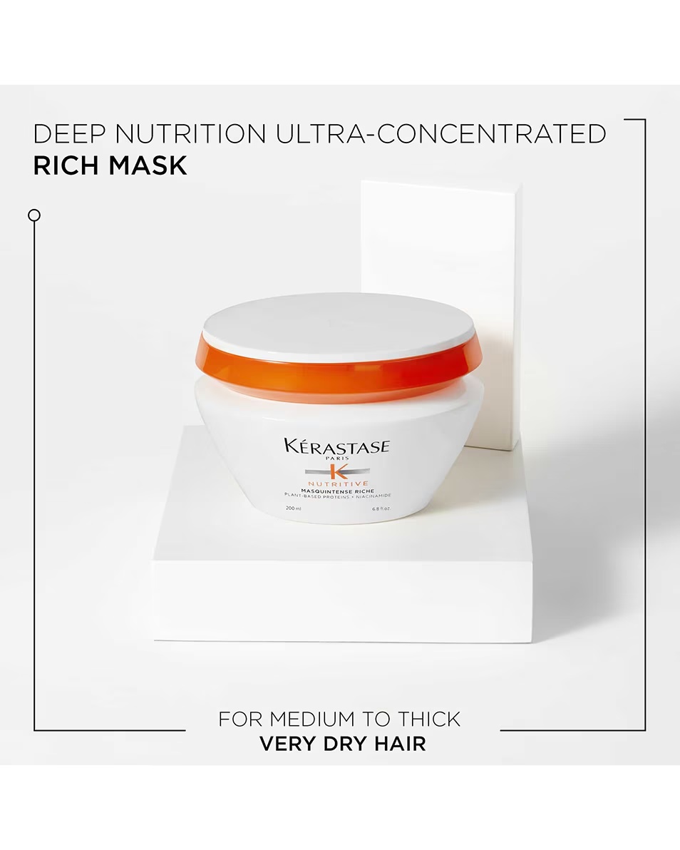 KÉRASTASE NUTRITIVE MASQUINTENSE RICHE ΘΡΕΠΤΙΚΗ, ΑΠΑΛΗ ΜΑΣΚΑ ΜΑΛΛΙΩΝ ΓΙΑ ΜΕΣΑΙΑ/ΠΛΗ ΚΑΙ ΠΟΛΥ ΞΗΡΑ ΜΑΛΛΙΑ