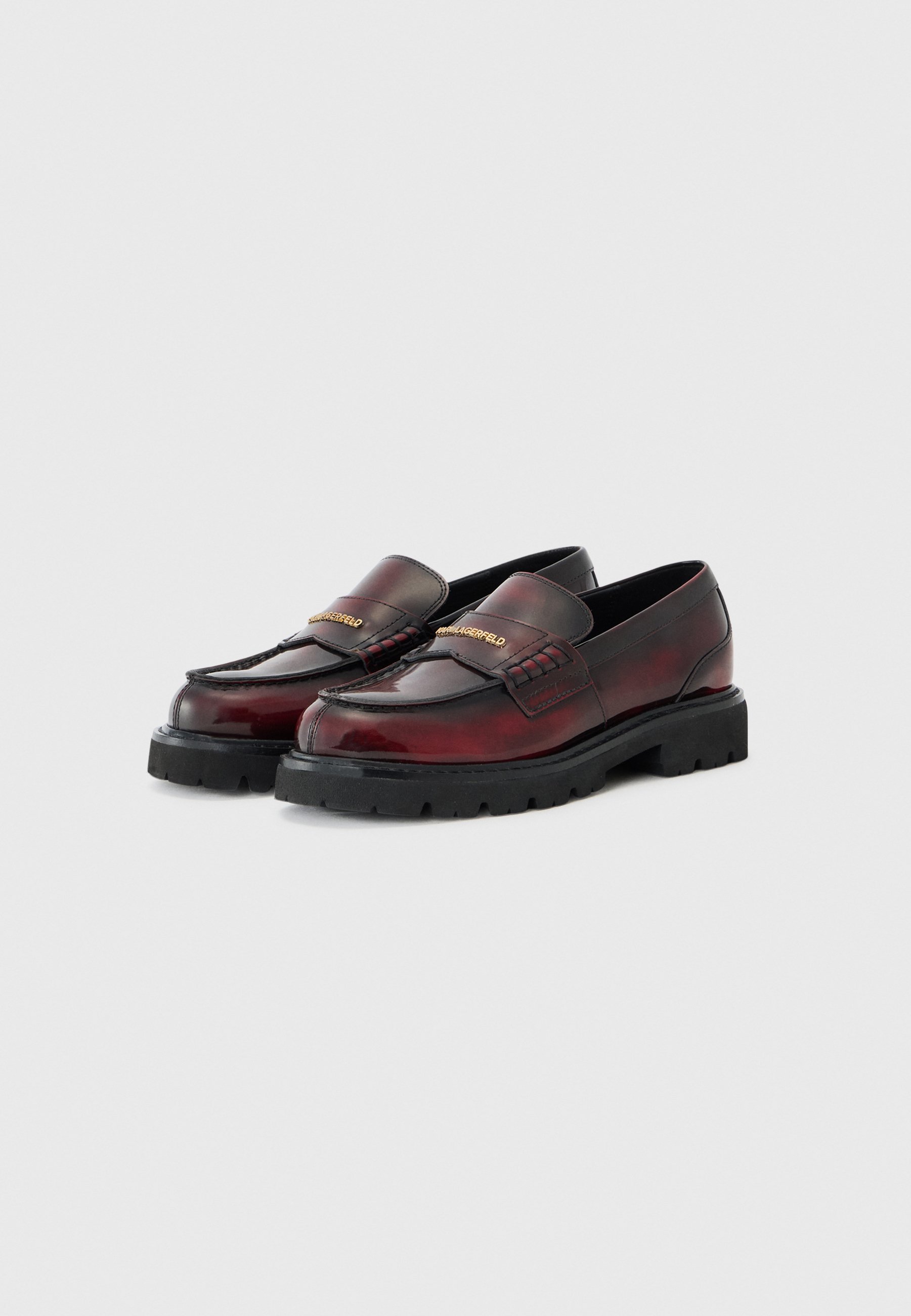 KARL LAGERFELD LOWELL - Nazúvacie topánky - vínová