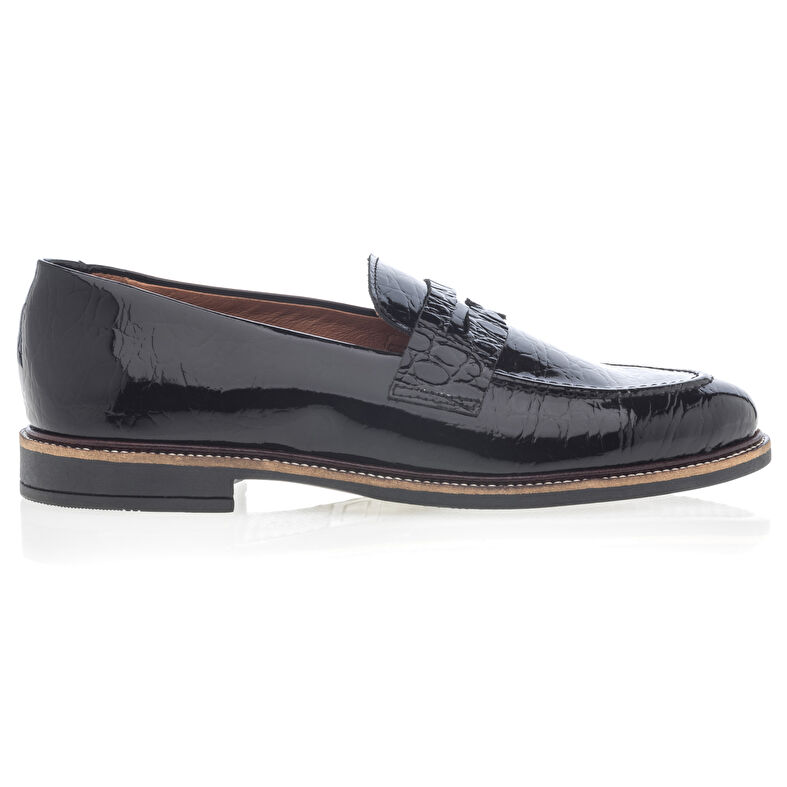 Svarte loafers/båtsko til dame