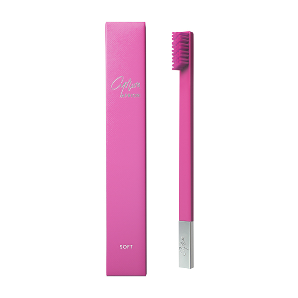 Cepillo de dientes suave APRIORI rosa chicle plateado