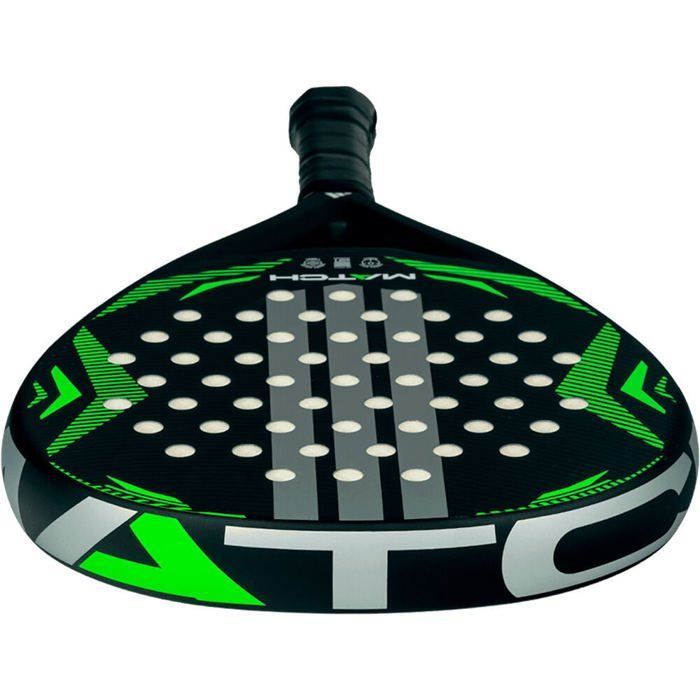 Adidas Padel PALAS Y PELOTAS PADEL ADIDAS MATCH BLACK LIME Unisexe NEGRO