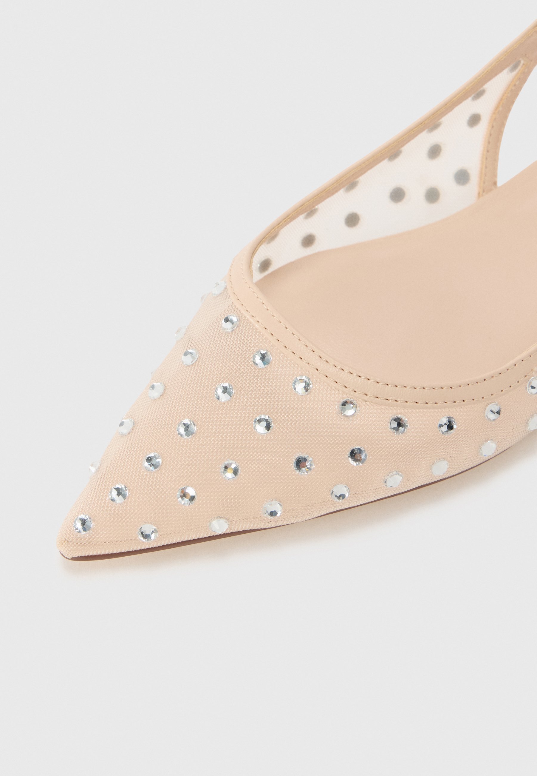 Steve Madden OLYVIA - Balerinki z odkrytym piętą - beżowe