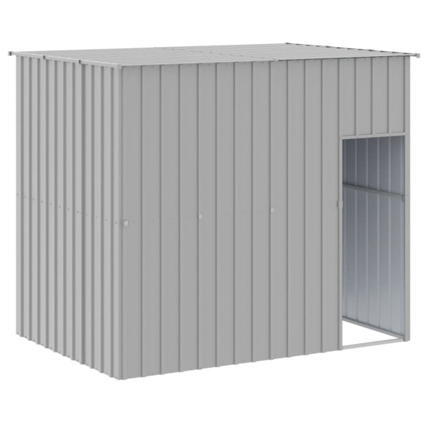 VidaXL buda dla psa Szary 214 x 153 x 181 cm Stal