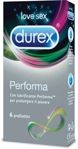 Préservatifs Durex Performa Delay, boîte de 6, pour prolonger le plaisir