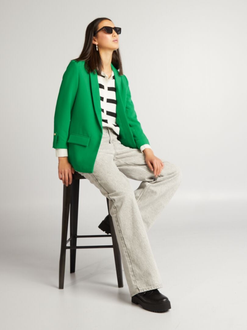 Blazer de manga 3/4 - VERDE