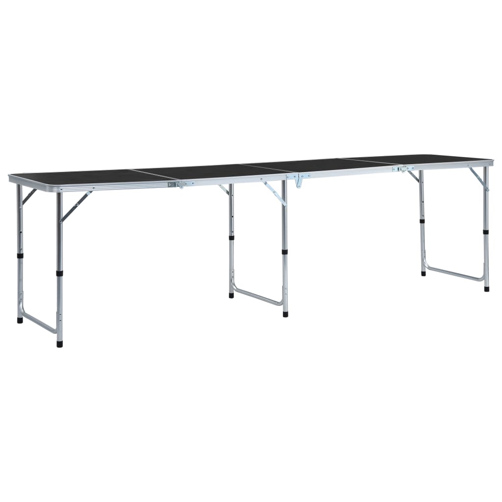 Mesa de camping dobrável de alumínio Vidaxl