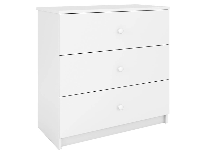 Komoda z 3 szufladami Babydreams biała
