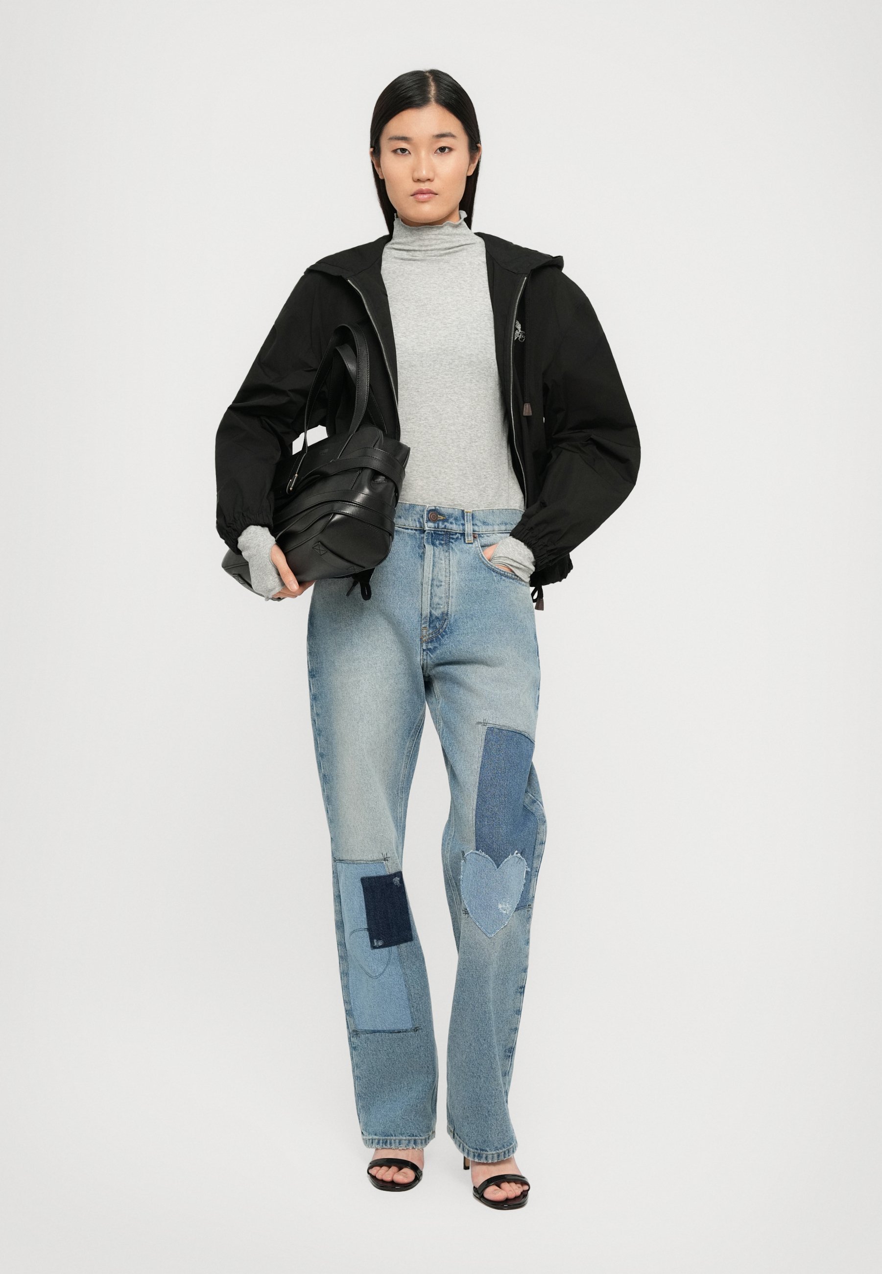 LEATHER JACKET - Letní bunda - black