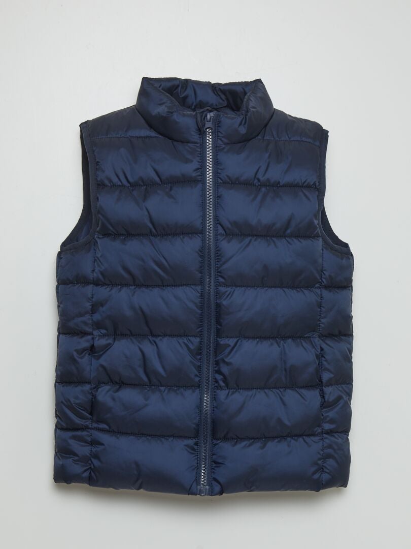 Chaqueta de plumas sin mangas - azul