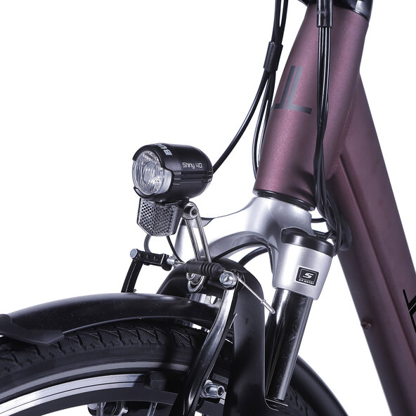 City-E-Bike Metropolitan Joy, bordeauxrood, 28 Zoll