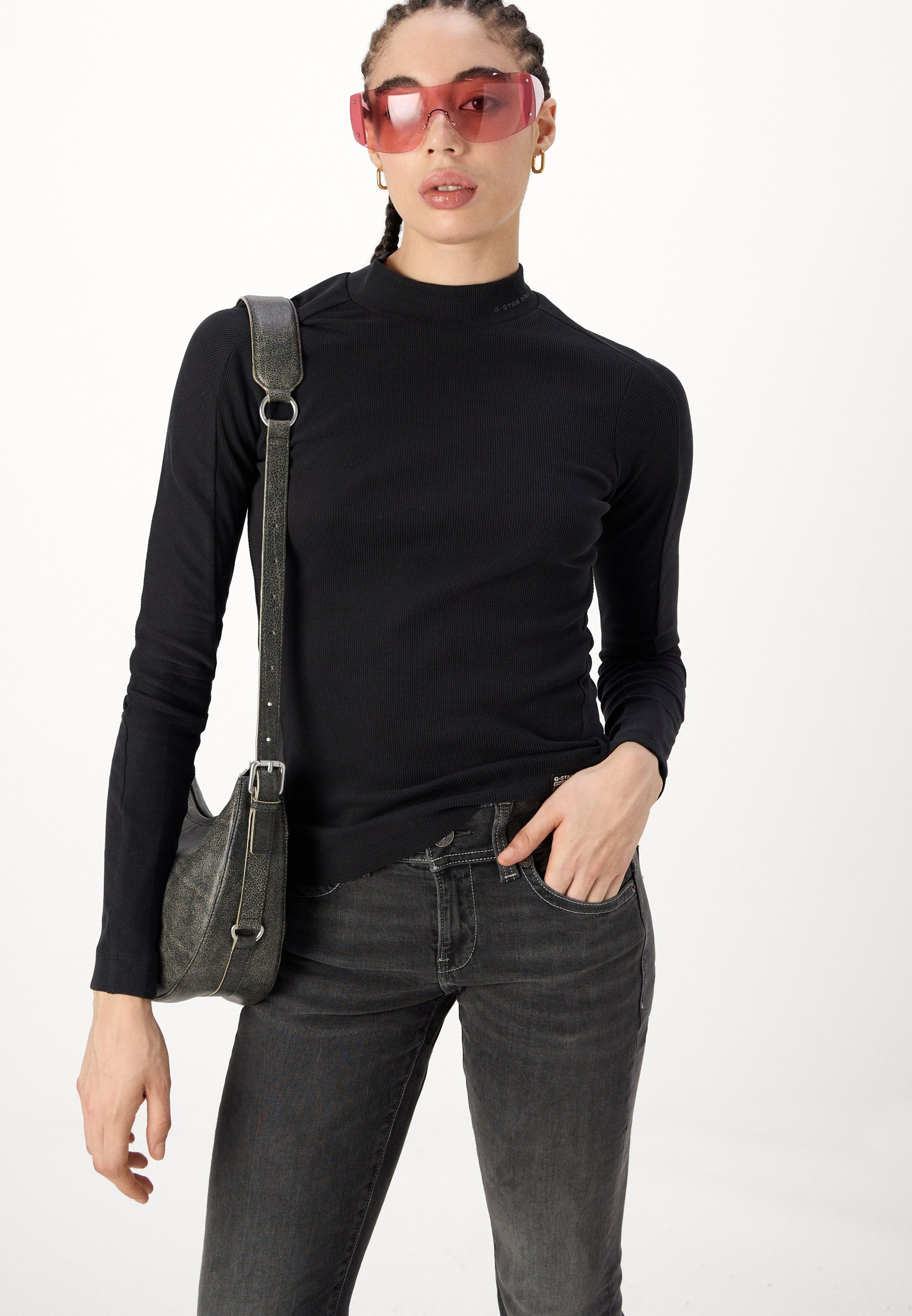 G-STAR MIDGE MID WAIST - Bootcut jeans - vervaagd zwart magnetisch