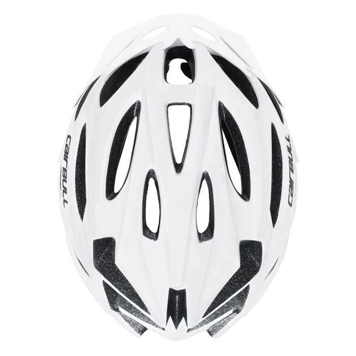 Casque de vélo,Casque Velo Homme et Femme VTT de Route Montagne,Réglable Casque Velo Casque Trottinette Electrique Adulte-Blanc