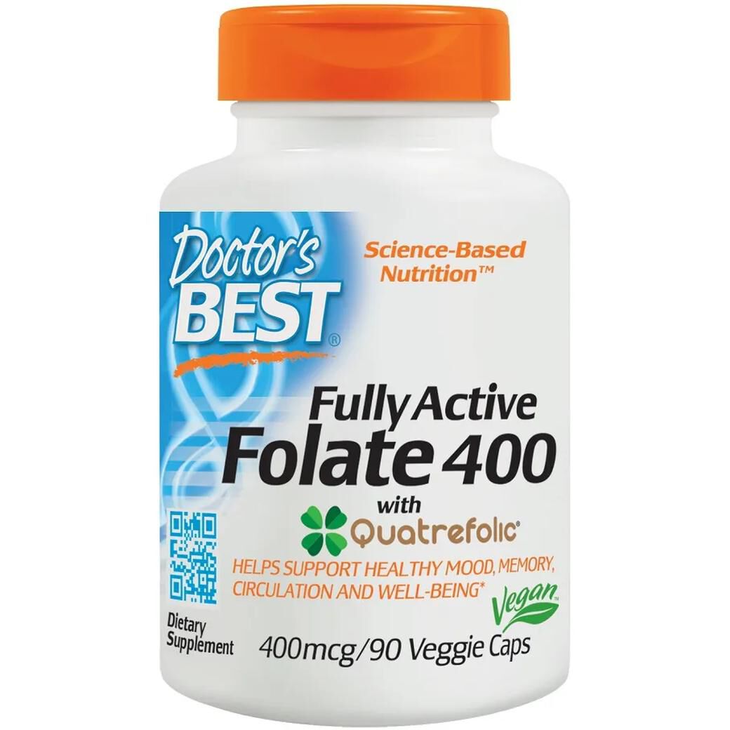 Doctor's Best Fullt Aktivt Folat 400 med Quatrefolic