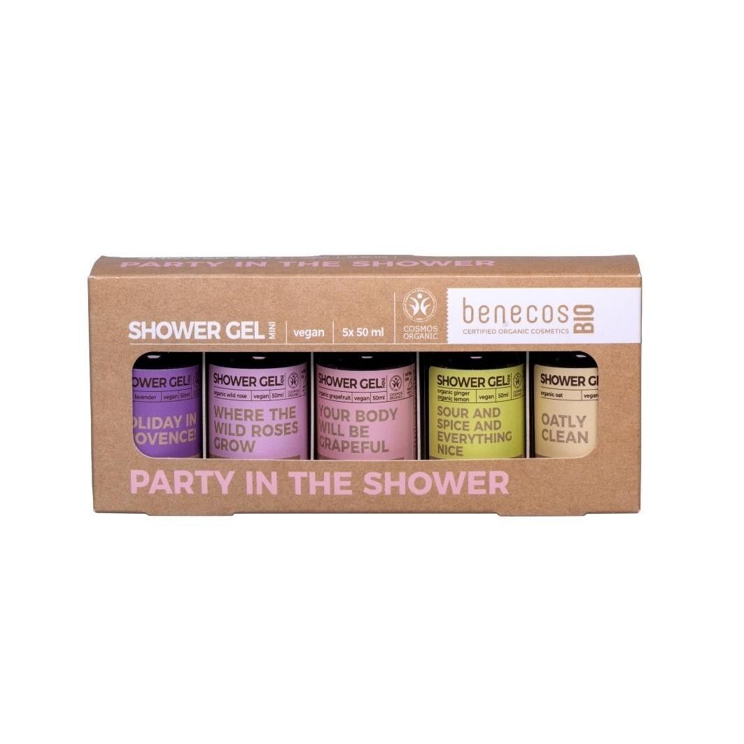 benecos organski gel za tuširanje Party In The Shower poklon set - 5 x 50 ml
