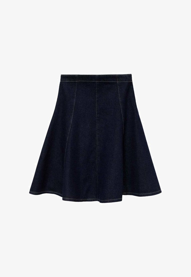 Mango A-lijn rok - donkerblauwe denim