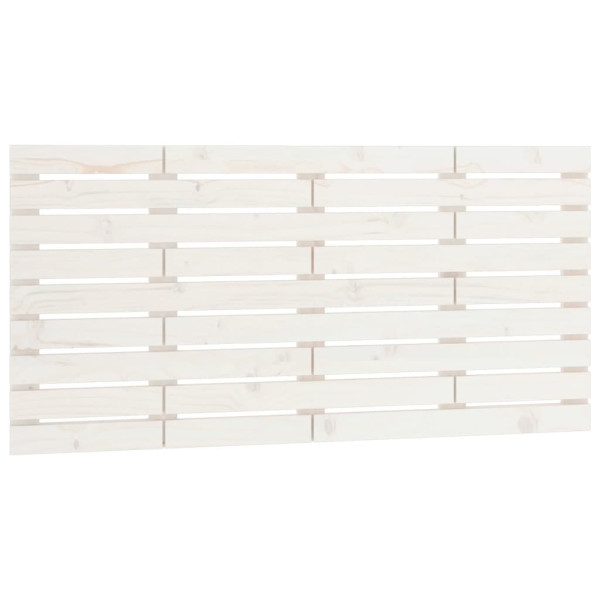 Wezgłowie łóżka Biały 126 x 63 cm Pine Wood vidaXL