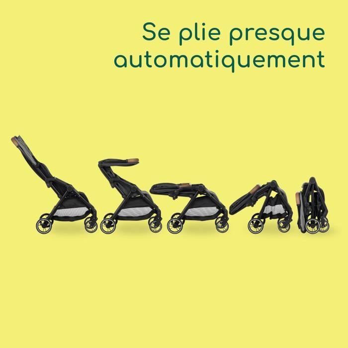 BEBECONFORT SUNLITE, Passeggino ultracompatto, comodo e leggero, dalla nascita fino a 4 anni, da 0 a 22 kg, Grigio Tint