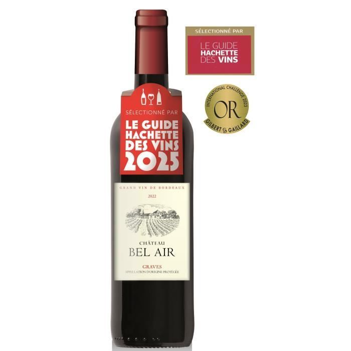 Château Bel Air 2022 Graves - Vino tinto de Burdeos - 75 cl