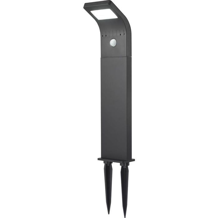 Lampadaire à LED extérieur - SYGONIX - SY-4677494 - Détecteur de mouvements - Solaire - Métal noir