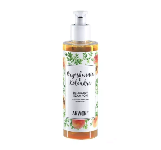 Anwen Brzoskwinia&Kolendra delikatny szampon do suchej i wrażliwej skóry głowy 200 ml
