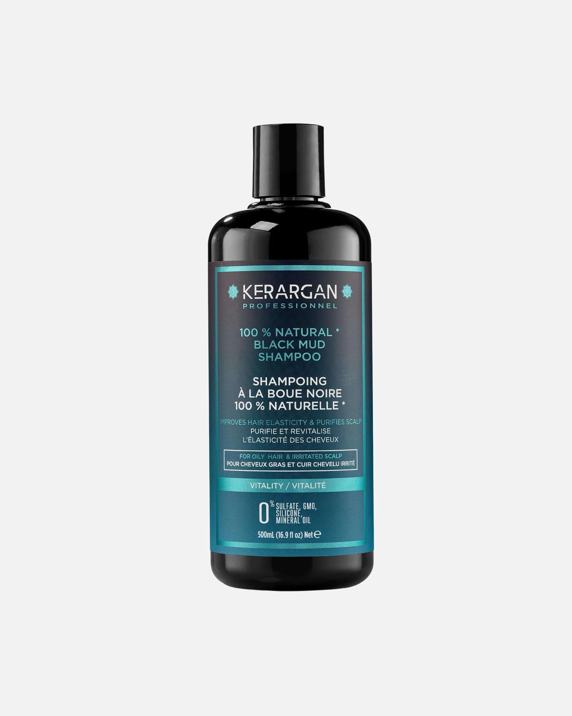 Kerargan Kerargan - Shampoing Revitalisant à la Boue Noire de la Mer Morte - Purifie et Revitalise