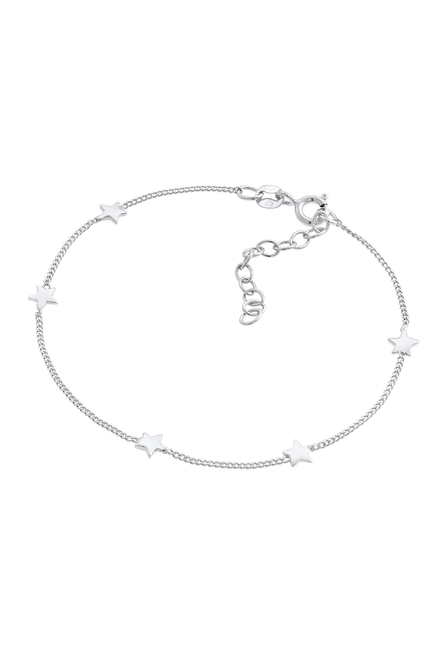 Elli Chaîne de trottoir pour dames Astro Look Trend ajustable en argent sterling 925