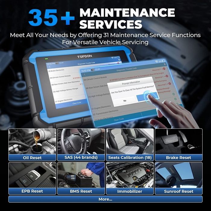 TOPDON ArtiDiag Pro Valise de Diagnostic Auto Codage ECU et Diagnostic Complet  des Systèmes 35+ Services en français