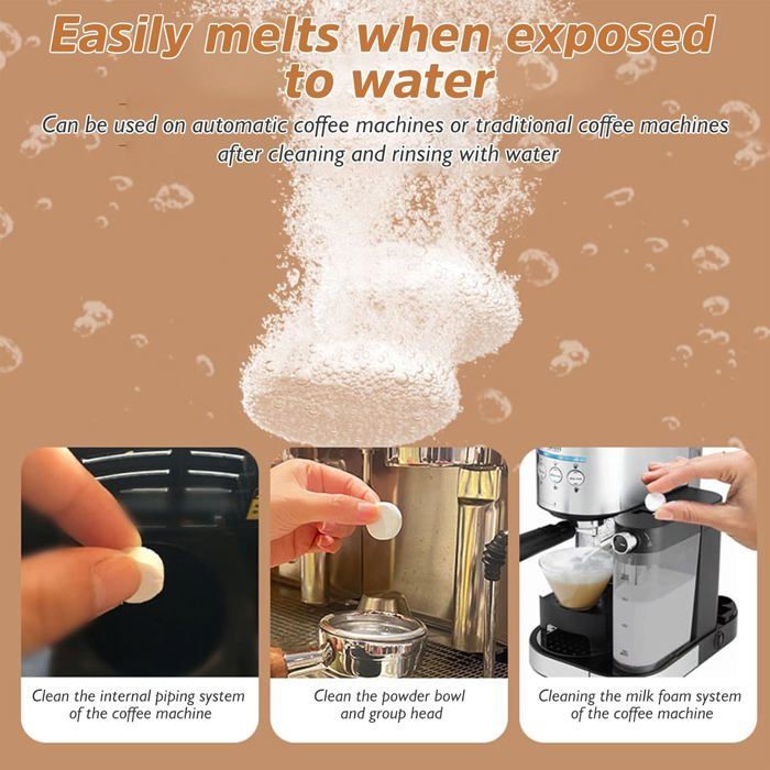 10 Pastilles De Nettoyage Détartrant Pour Jura,Krups,Melitta,Delonghi,Ect Machines À Café Automatiques Et Cafetières-Nettoyant