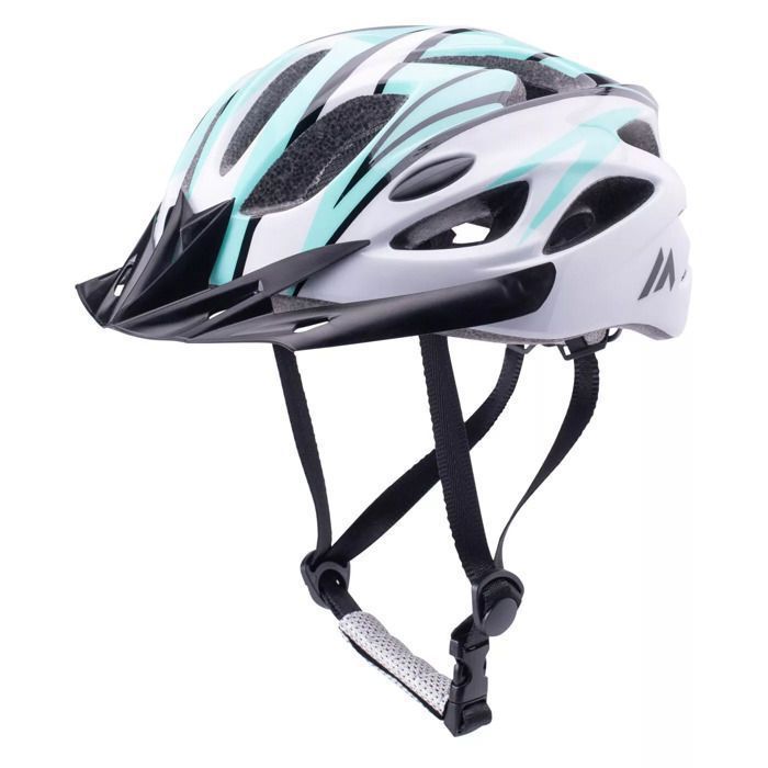 Helmet - MARTES - Gubbe - Black/White/Turquoise - Adult - Leisure Cycling