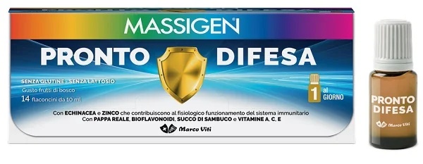 MARCO VITI Massigen Pronto Difesa 14 injectieflacons immuunverdedigingssupplement