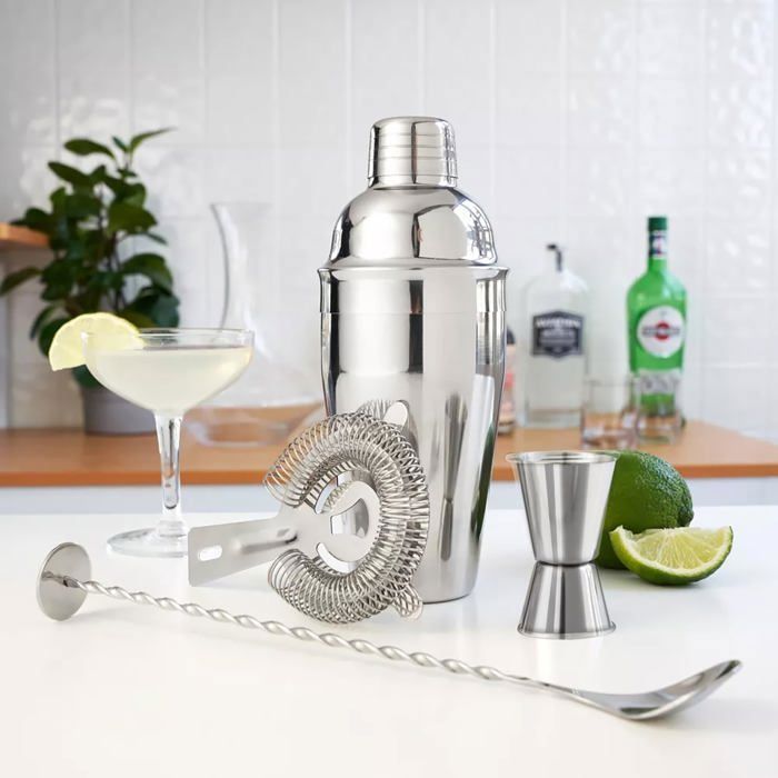 Coctelera de acero inoxidable - 750 ml - Accesorio profesional para bartenders - Para el hogar, bar o fiestas, 6 unidades