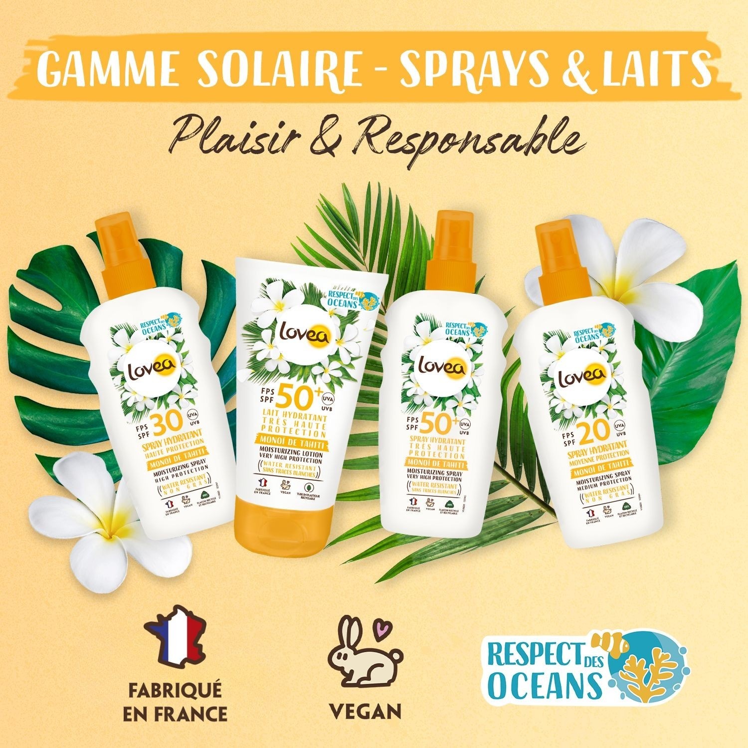 Lovea Spray Hydratant FPS 30 Haute ProtectionMonoï de Tahiti