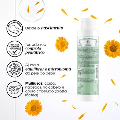 Aceite multiusos para bebés Klorane BIO: limpia y nutre desde los 0 meses. 200 ml.