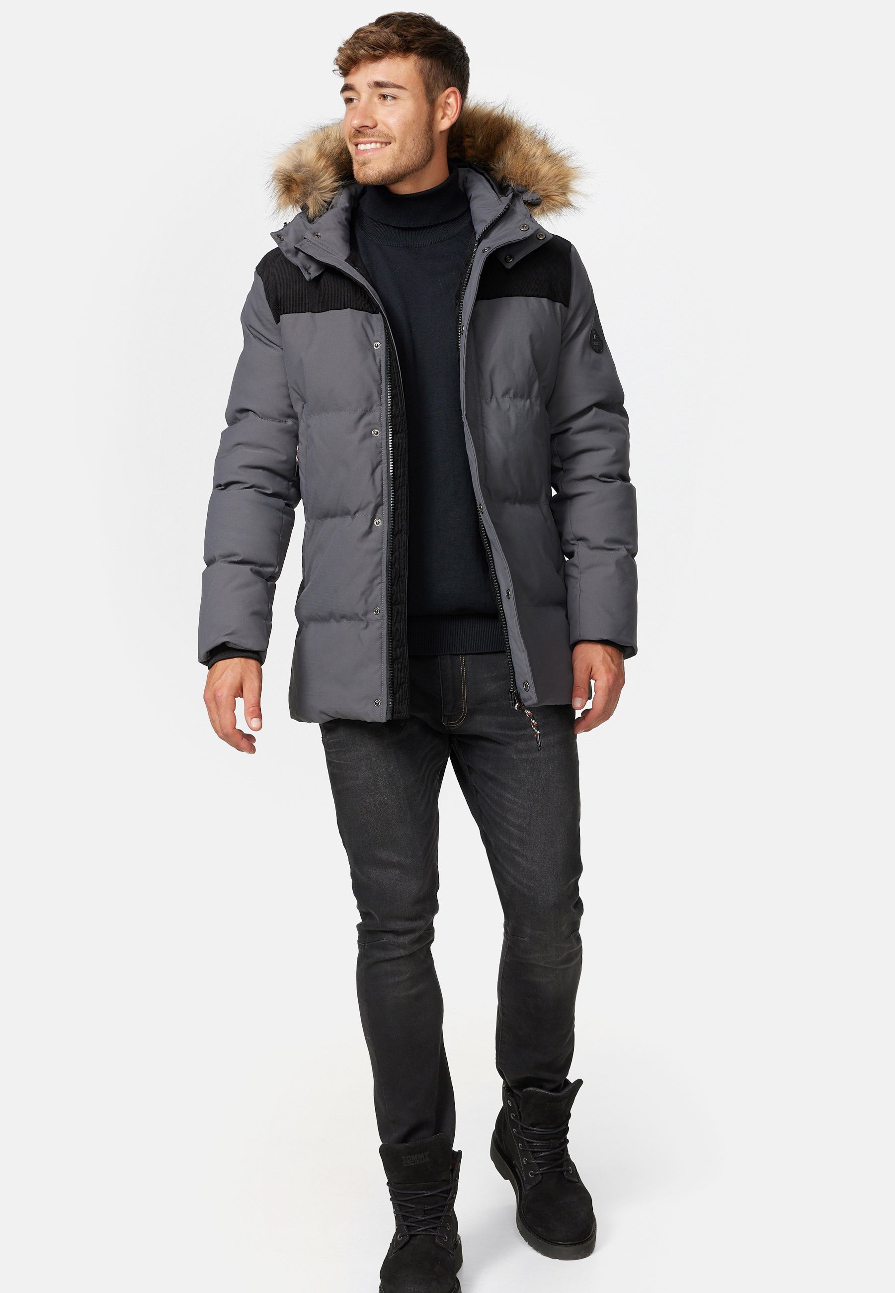 INDICODE JEANS HEXYL - Manteau d'hiver - gris foncé