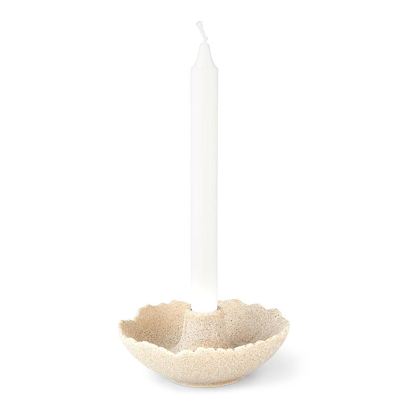 Candelabro de piedra arenisca para el hogar, 14 cm