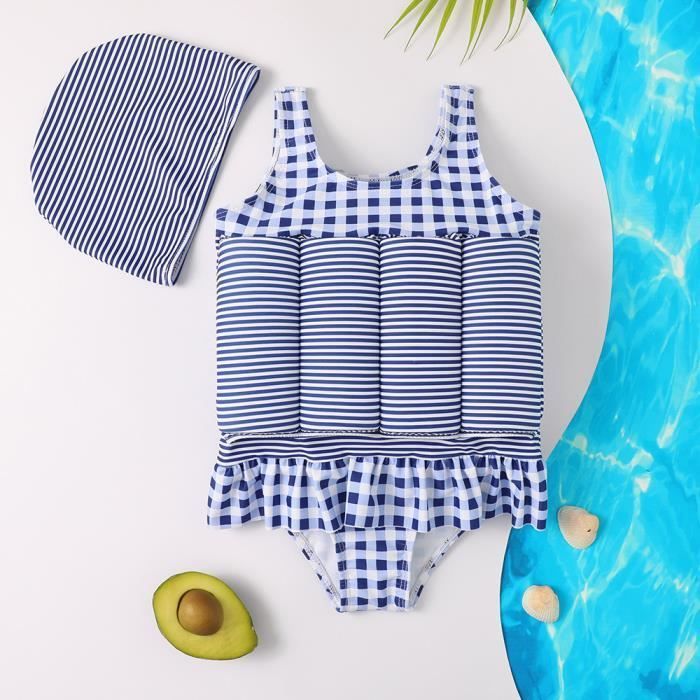 Trajes de baño flotantes para niñas y bebés, flotabilidad ajustable, trajes de baño de una pieza para principiantes en natación.