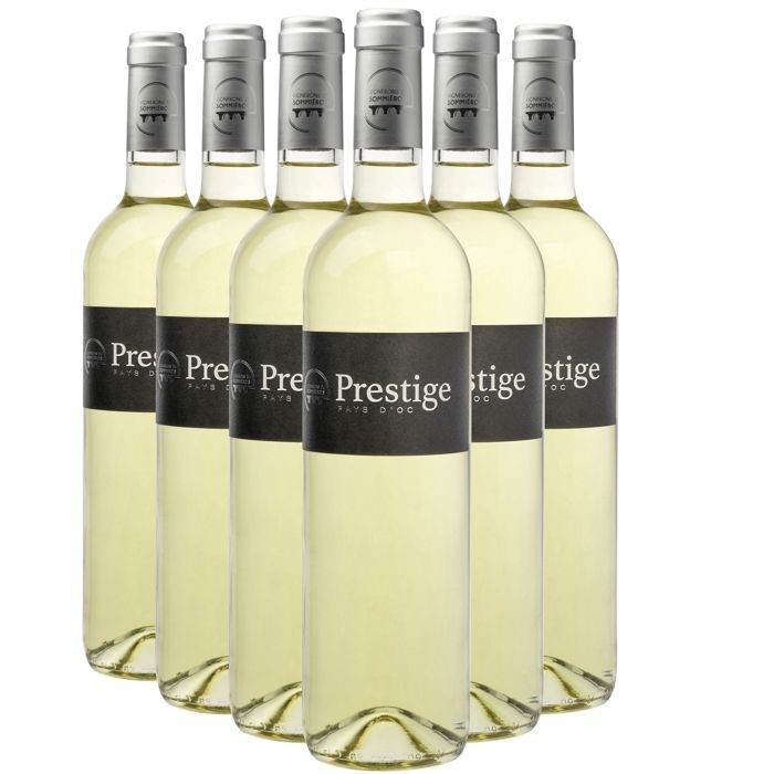 Les Vignerons du Sommiérois Pays d'Oc Prestige 2023 - Vino bianco della Linguadoca-Rossiglione (6x75cl)