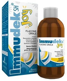 SHEDIR Immudek Joy Bananensiroop 200 ml Immuunverdedigingssupplement