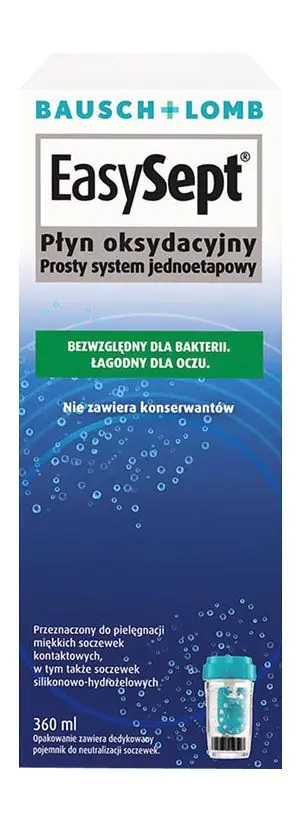 Bausch+Lomb Easy Sept, Płyn oksydacyjny do pielęgnacji soczewek kontaktowych