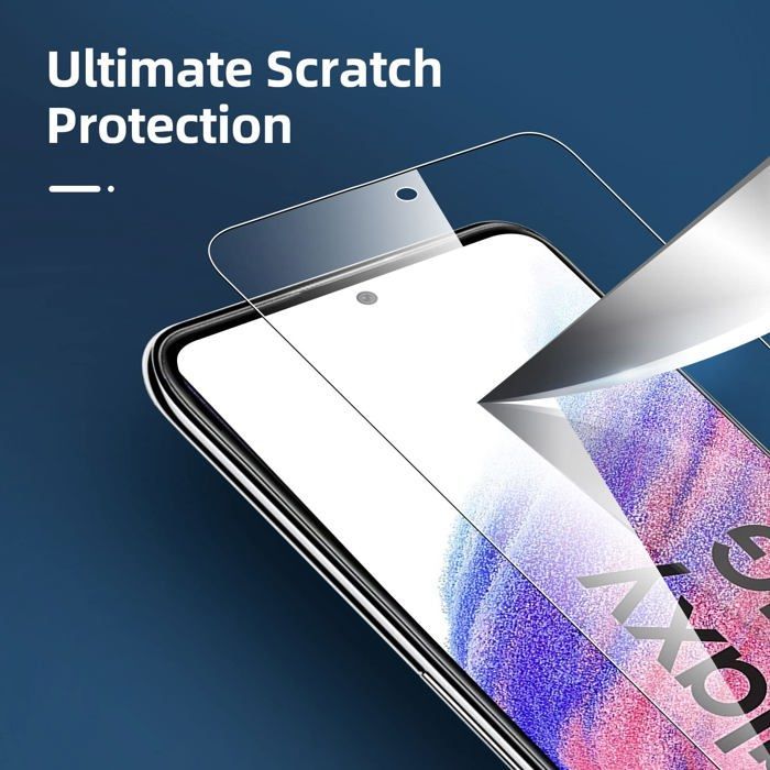 Lot de 3, Verre Trempé pour Samsung Galaxy A53 5G, Film Protection écran -sans Bulles d'air -Ultra Résistant
