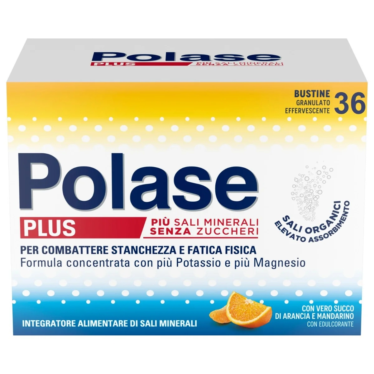 POLASE Polase Plus sabor naranja sin azúcar 36 sobres complemento alimenticio contra la fatiga