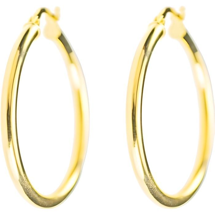 Pendientes de aro de oro de 18 quilates (750/000 amarillo) - L'ATELIER D'AZUR - Mujer - Contrastados 750/1000