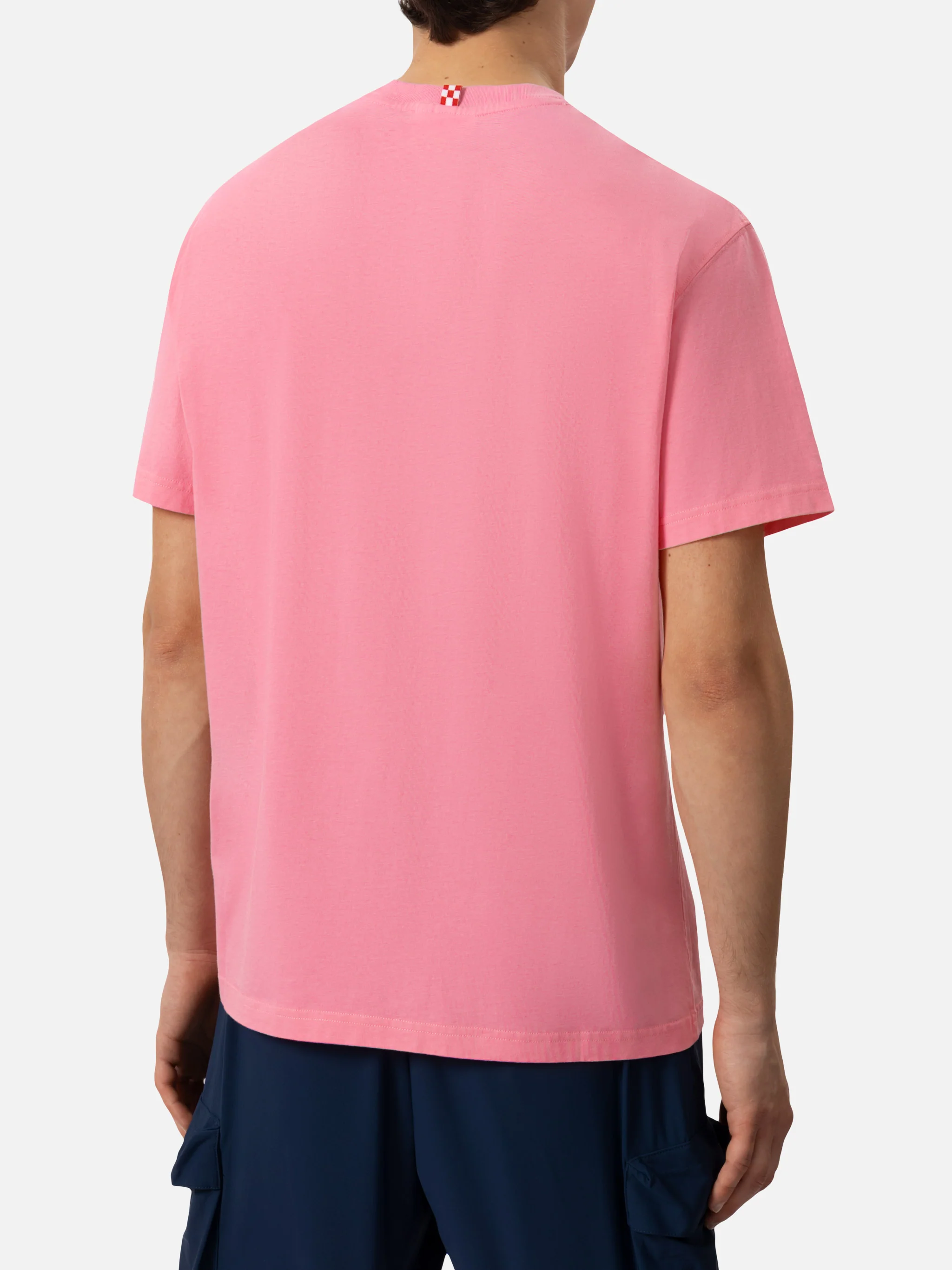 Portofino T-shirt in klassieke pasvorm, gemaakt van katoenen jersey met borduurwerk. Voor bepaalde