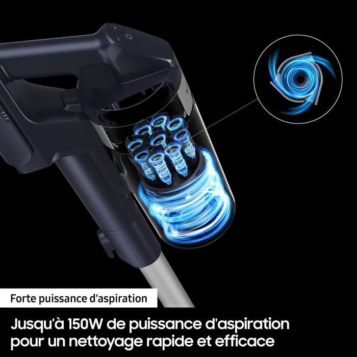 SAMSUNG VS15A6031R4 Jet 60 Turbo - Draadloze steelstofzuiger - 150 AW - Multicyclonische zuigkracht - HEPA-filtratie - Gebruiksduur van 40 min.