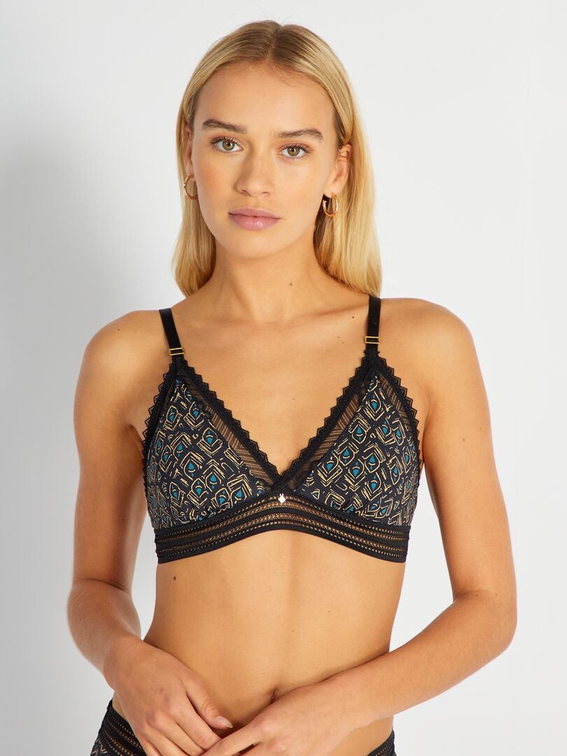 Mojito Lingerie Triangle BH - ZWART